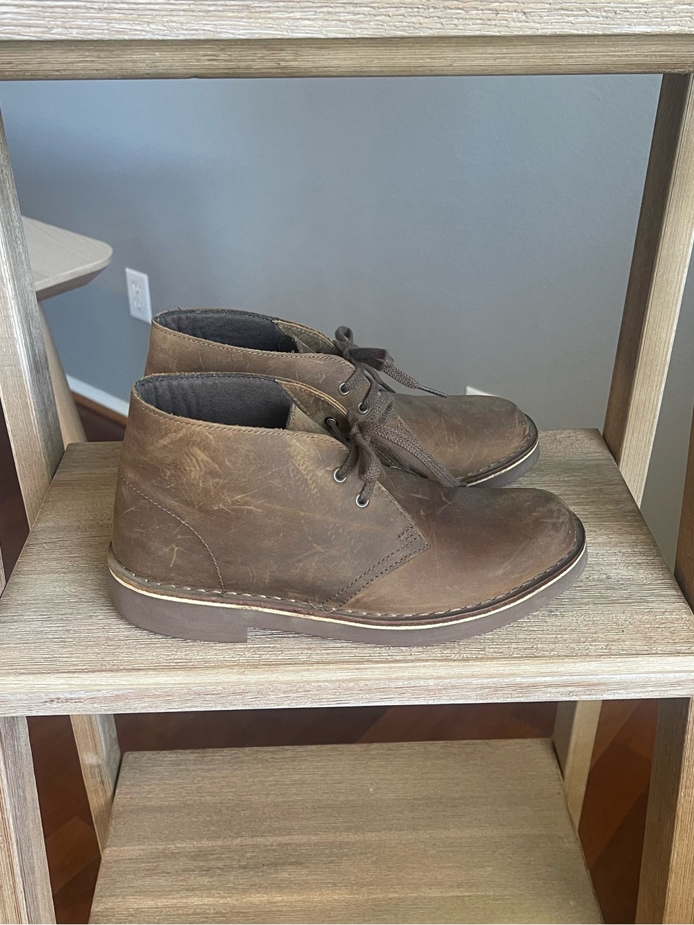 Clarks Brown Leather Chukka Ankle Boots